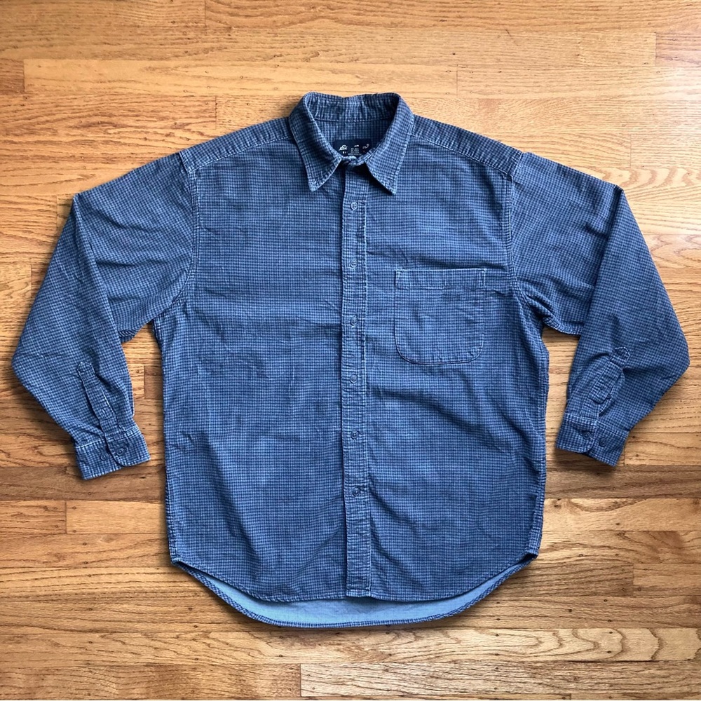 Vintage Eddie Bauer Patterned Corduroy Shirt